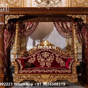 Premium Wood Carving Swing Design for Luxury Hall Decor No-8546
