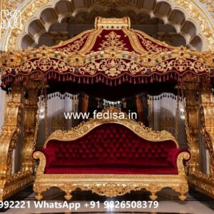 Traditional Wooden Swing Design for Indian Homes No-8553