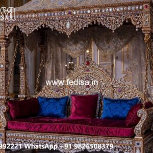 Beautiful Wooden Swing Design for Indoor Relaxing Space No-8563