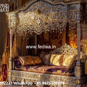Royal Wooden Swing Design with Cushion Seating Style No-8565