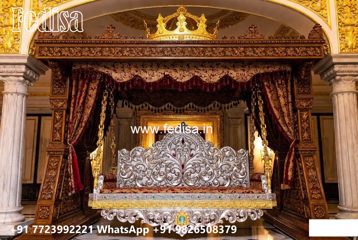 Royal Maharaja Wooden Swing Design for Luxury Homes No-8575