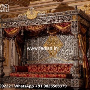 Wooden Swing Design with Royal Palace Inspired Look No-8590