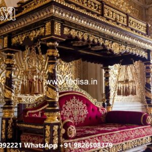 Wooden Swing Design with Beautiful Decorative Carvings No-8597