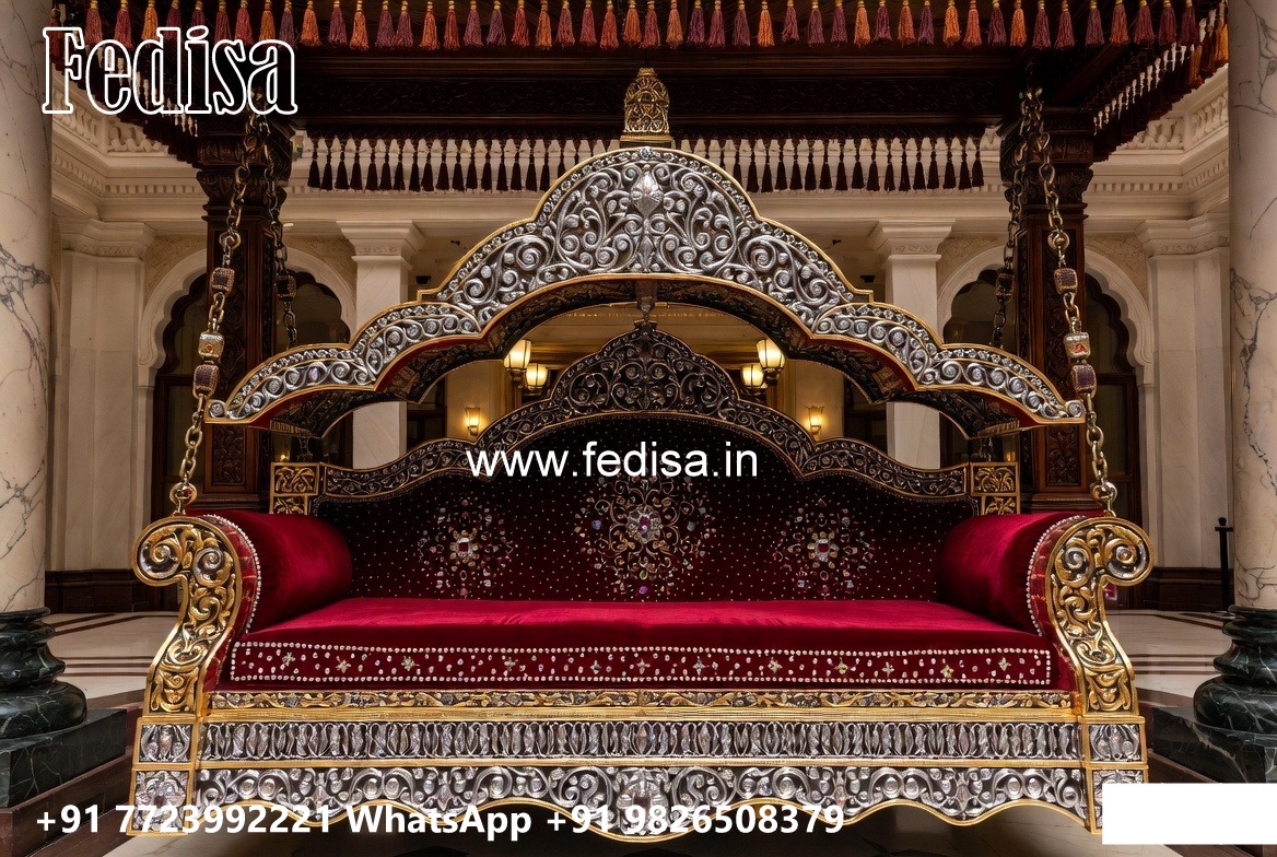 Wooden Swing Design with Royal Heritage Finishing No-8604