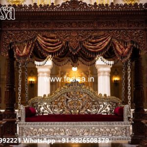 Wooden Swing Design with Vintage Traditional Craft Style No-8612