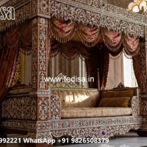 Elegant Wooden Swing Design for Luxury Drawing Rooms No-8613