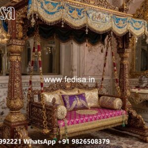 Luxury Wooden Swing Design with Decorative Chains No-8620