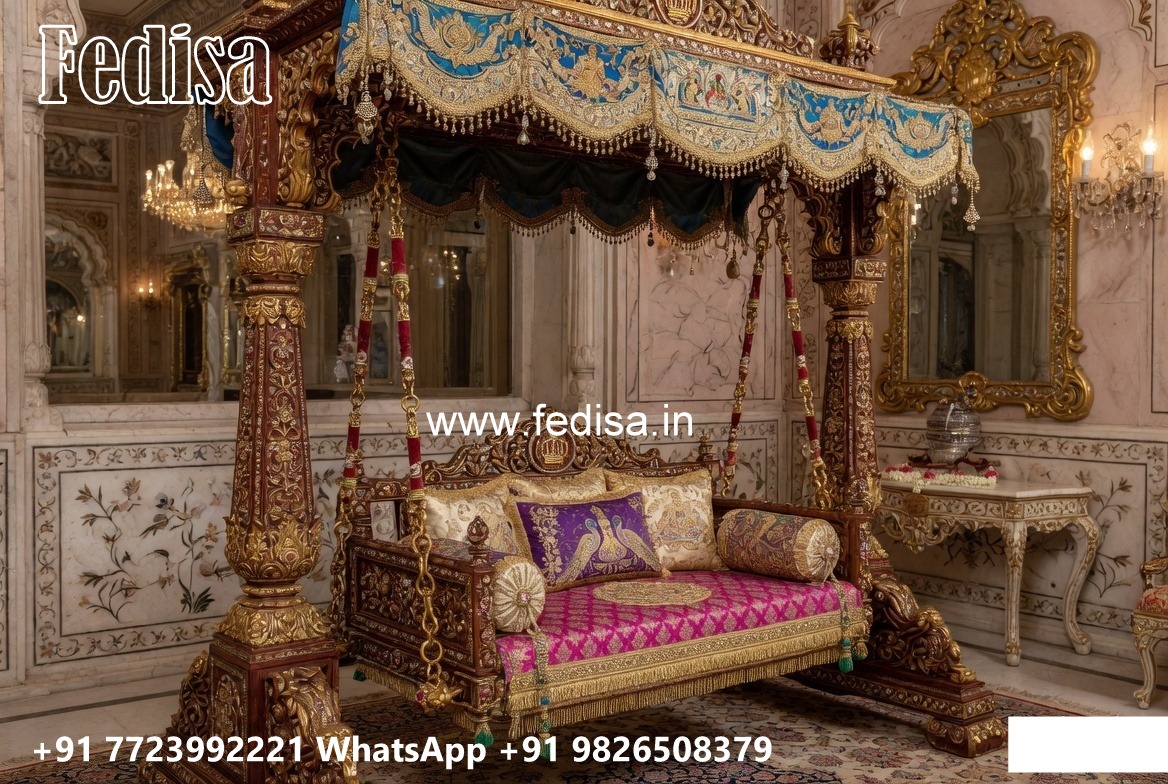 Luxury Wooden Swing Design with Decorative Chains No-8620