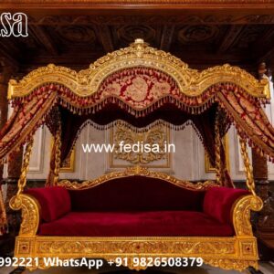 Wooden Swing Design with Traditional Indian Touch No-8642