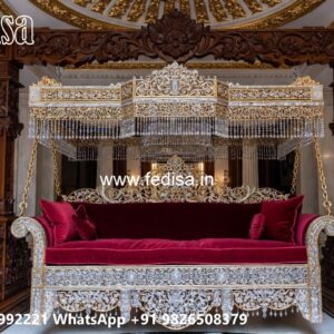 Wooden Swing Design with Designer Carving Artwork No-8644